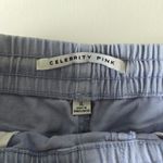 Celebrity Pink  Lavender High Rise Drawstring Denim Shorts Size XL Photo 6