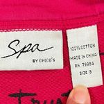 Chico's Spa by Chico’s Pink Zip Up Jacket 3 XL 16 Photo 6