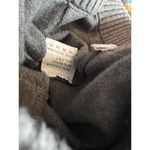 Cozy Heathered Brown Sweater Knit Jogger Pants with Drawstring Waist size Small Photo 4