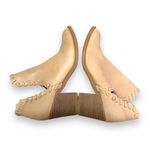 Qupid  Tobin Taupe‎ Whipstitch Slip On Block Heel Booties Sz 6.5 Photo 3