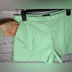 J.Crew  Pleated Short Cotton Pique Mint Green Size 8 style A1990 SP 14‎ Photo 3