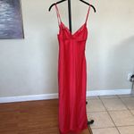 House Of CB  XS D-DD  'Salma' Red Rose Satin Slip‎ Dress NWOT Photo 7