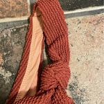 J.Crew  Scrunchie Knotted Wide Strap Scoop Neck Ribbed Bikini Top Size XXL Photo 3