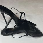 La Femme  Black Strappy Heels Photo 2