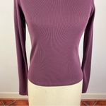 Marine layer  Lexi Rib Sun-In Longsleeve Crew Tee in Windsor Wine Photo 4