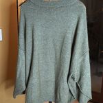 Zenana HIGH-LOW HEM DROP SHOULDER SWEATER OLIVE GREEN SIZE 1X OVERSIZED Photo 5