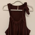 Free People Jumpsuit Size Medium Oversized Brown Rum Raisin Jumper Henriette Photo 3