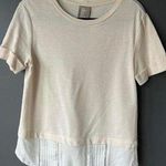 Anthropologie  Dolan Layered  Short Sleeve Top - Casual Chic Size Small Photo 0