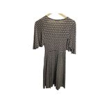 Velvet Torch Dress Womens M Retro Mini Wrap Brown White Whimsical Romantic Y2K Photo 2