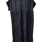 Hot Topic Womens Black Lace Up Skill Maxi Dress 4 4X Photo 0