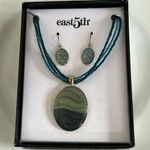 East 5th East Fifth Beaded/Enamel Necklace & Earring Set Photo 0