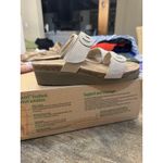 Naot Ainsley Sandals Beige Leather Slides Stud Straps Round Toe EU 38 US 7 Photo 5