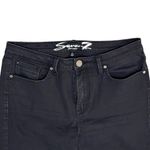 Seven7 Seven Women’s 12 Black Mid‎ Rise Skinny Raw Hem Limited Edition 7 Jeans Photo 3