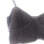 Nollie Black Velvet Bustier Bralette Edgy Festival Goth Size M Size M Photo 1