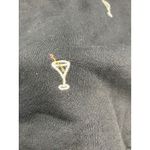 Love Grey Nordstrom Black Martini Cocktail Embroidered Crewneck Sweatshirt XS Photo 4