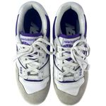 New Balance  550 Women's White Purple Lace Up Low Top Athletic Sneakers Shoes 7 Photo 1