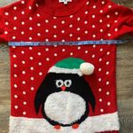 Notations  Petite Festive Red Penguin Sweater PS Photo 4