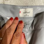 Wilfred by Aritzia | Light Blue Grayish Leather Pants Photo 5