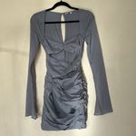 House Of CB  ‘Camille’ Dove Grey Real Silk Mini‎ Dress NWOT Size M Photo 13