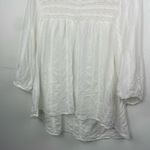 Torrid  White Eyelet & Lace Embroidered Hi-Lo Blouse size 1X Photo 4