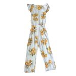 For Love & Lemons For Love & Lemons Limonada Jumpsuit White Size Medium Photo 4