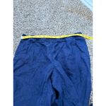 LL Bean 100% Linen Wide Leg Pants Womens Sz 10P Beachy Coastal Pull On Blue Photo 5