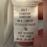 FAVLUX Women’s  Blue & White Striped V-Neck Dress Button Down Tie Back Coastal M Photo 12