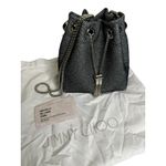 Jimmy Choo  NWT Bon Bon Bag in Black Glitter Fabric Photo 13