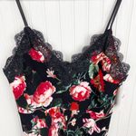 Anthropologie NEW  Foxiedox Autumnal Slip Dress  Size Small Petite Black Floral Photo 4