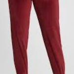 Gap Women’s Velour Jogger Pants Pull On Mid Rise Loungewear in Burgundy S Photo 0