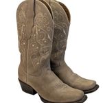 El General Rodeo Nubuck Boots EUC Size 8 S3858 Tan Photo 0