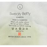 Sweaty Betty  Super‎ Soft Strappy Crop Workout Tank Woman's Size L Grey White NWT Photo 7