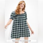 American Eagle  Plaid babydoll Dress M NEW NO TAGS has pockets 100% cotton Photo 3