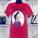 Gildan Disney Cruella Deville Red Cotton Short Sleeve T Shirt S Photo 0