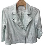 Haute Hippie  Tribe Printed Tie-Dye Jacket in Pale Sky‎ Blue Plus Size 3X Photo 0