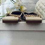 ZARA Ecru Leather Mules Photo 8