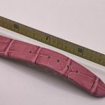 Working Women’s CANNES Pink Leather Band Rhinestone Silver Tone Bezel Watch Photo 9