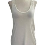 Poof Apparel Cream Racerback Tank Top Size M NWT (37-29) Photo 0
