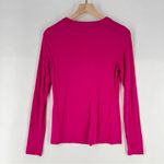 INC Pink Strappy Cutout Scoop Neck Long Sleeve Stretch Knit‎ Top Photo 8