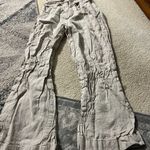 SOVERE | Instance Linen Straight Leg High Waisted Trousers Pants Natural S Photo 8