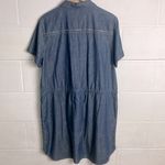 Pendleton  blue chambray short sleeve stitch line shirt dress Photo 4
