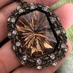 Avon Smokey Topaz Color Pendant Necklace Photo 0