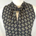 Loft dark gray all over print keyhole top size XS Photo 3