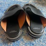 Givenchy  Black Leather Chain Accent Slides Photo 6