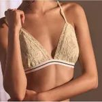 Anthropologie NWT by  size XS lace triangle bralette Photo 0