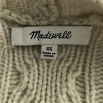 Madewell  Cableknit Fringe Cardigan Sweater Tassel Merino Wool Chunky XS Photo 6