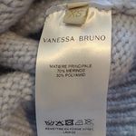 VANESSA BRUNO MARLED BABY BLUE CABLE KNIT THICK WOOL BLEND TURTLENECK SWEATER XS Photo 11