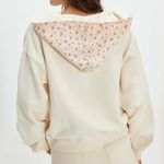 Free People #183 NWT Headscarf Hoodie in Buttercup Combo Photo 3