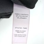 Dolce Cabo Faux Suede Snap Front Collared Jacket Puff Sleeve Black Size Large Photo 5