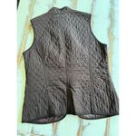 Talbots B43 --  thin quilted brown vest size medium petite Photo 3